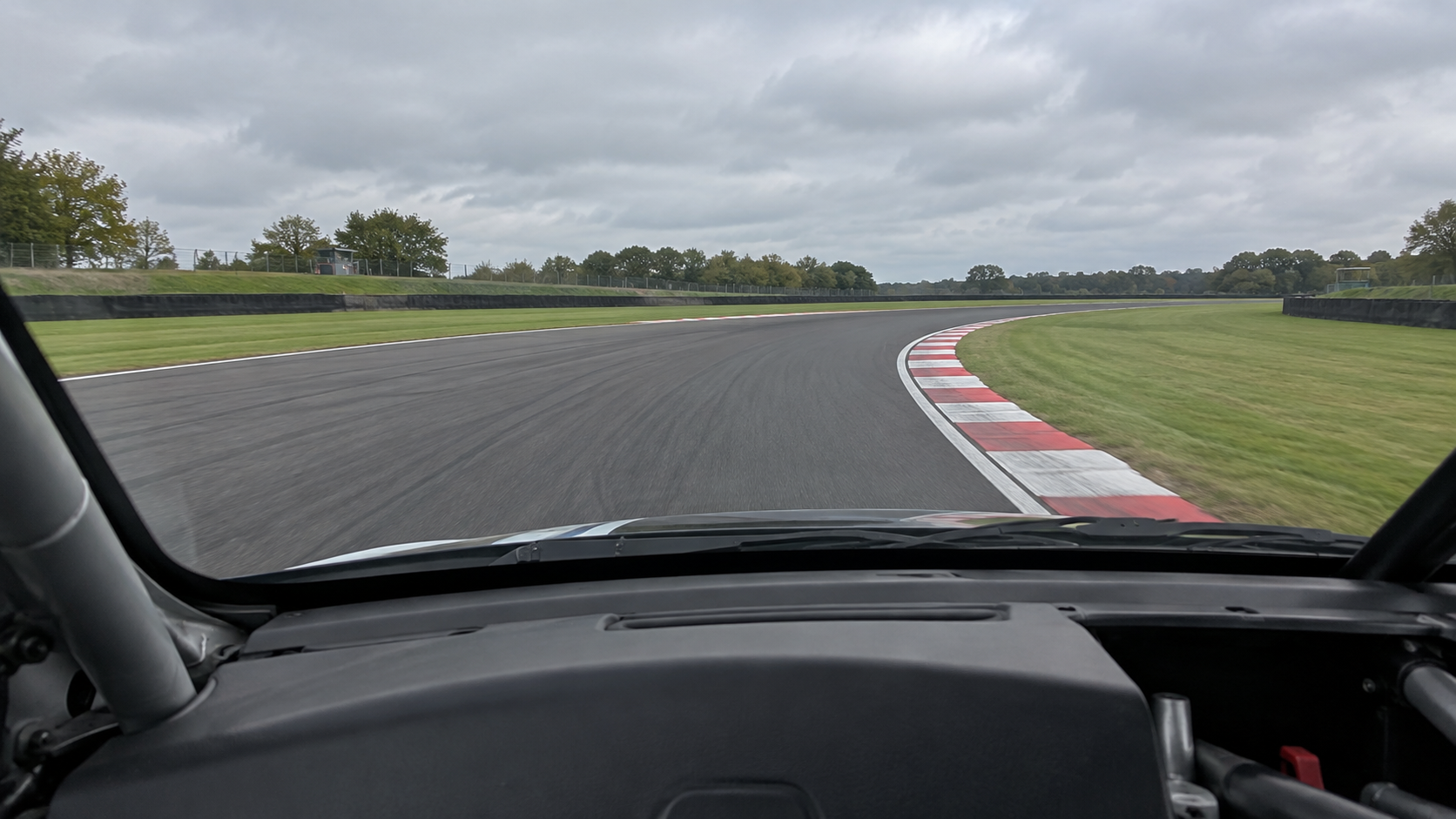 Illustrative onboard view for selected lap